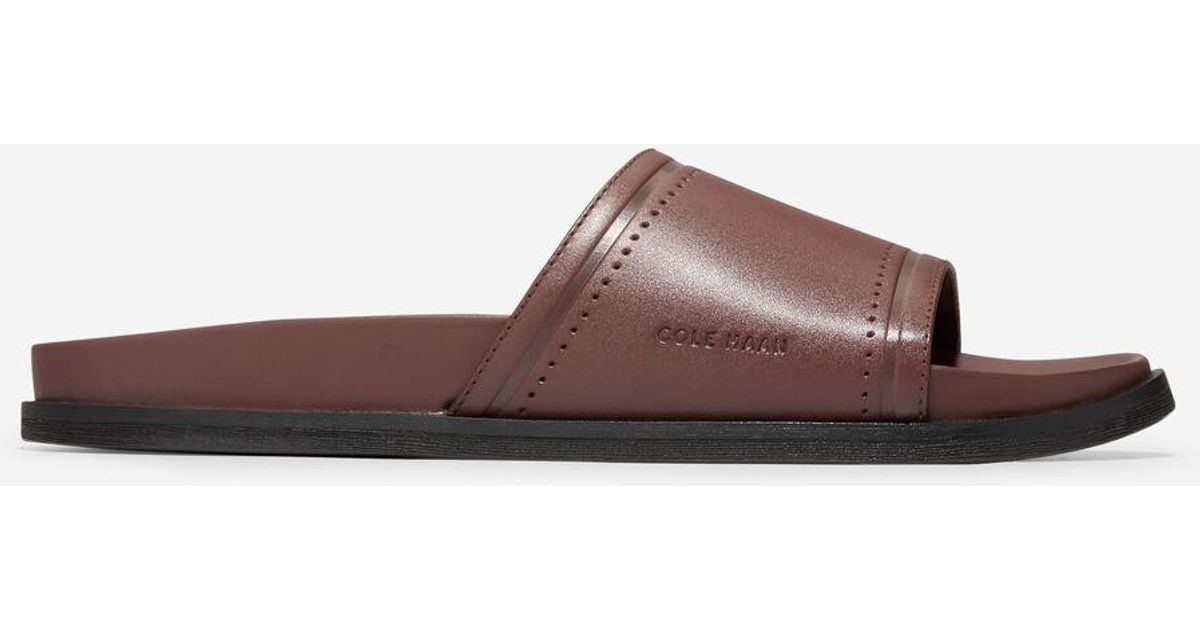Cole Haan Men's Modern Classics Slide Sandal in Brown for Men | Lyst