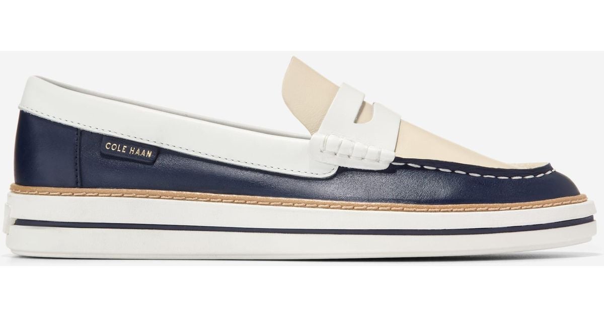 Cole Haan 10.5 Pinch Weekender comfy blue knit slip on‎ deck shoes rubber soles Men main image 2
