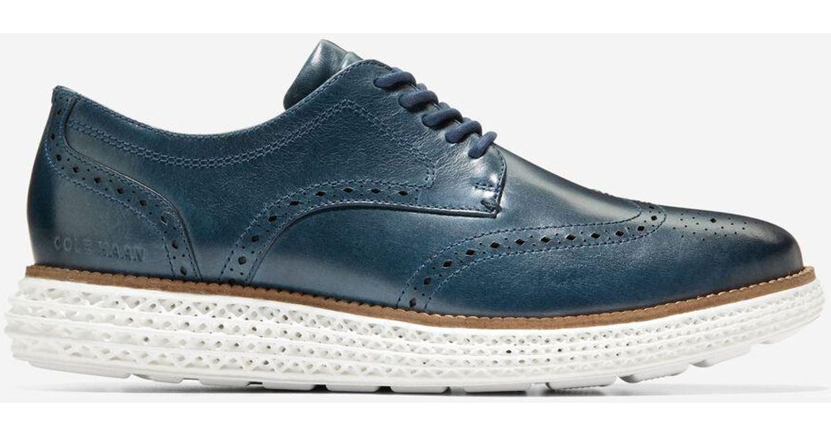 Cole Haan Men's Øriginalgrand 2.0 Wingtip Oxfords in Blue for Men | Lyst