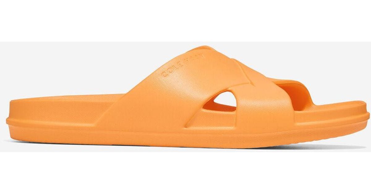 Cole Haan Rubber Findra Pool Slide in Orange | Lyst