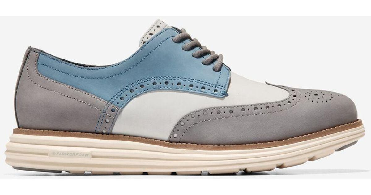 Cole Haan Men's Øriginalgrand Remastered Wingtip Oxfords in Blue for ...