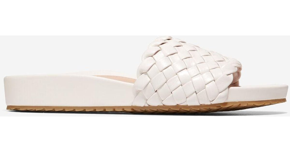 Cole Haan Women's Mojave Slide Sandal in White | Lyst