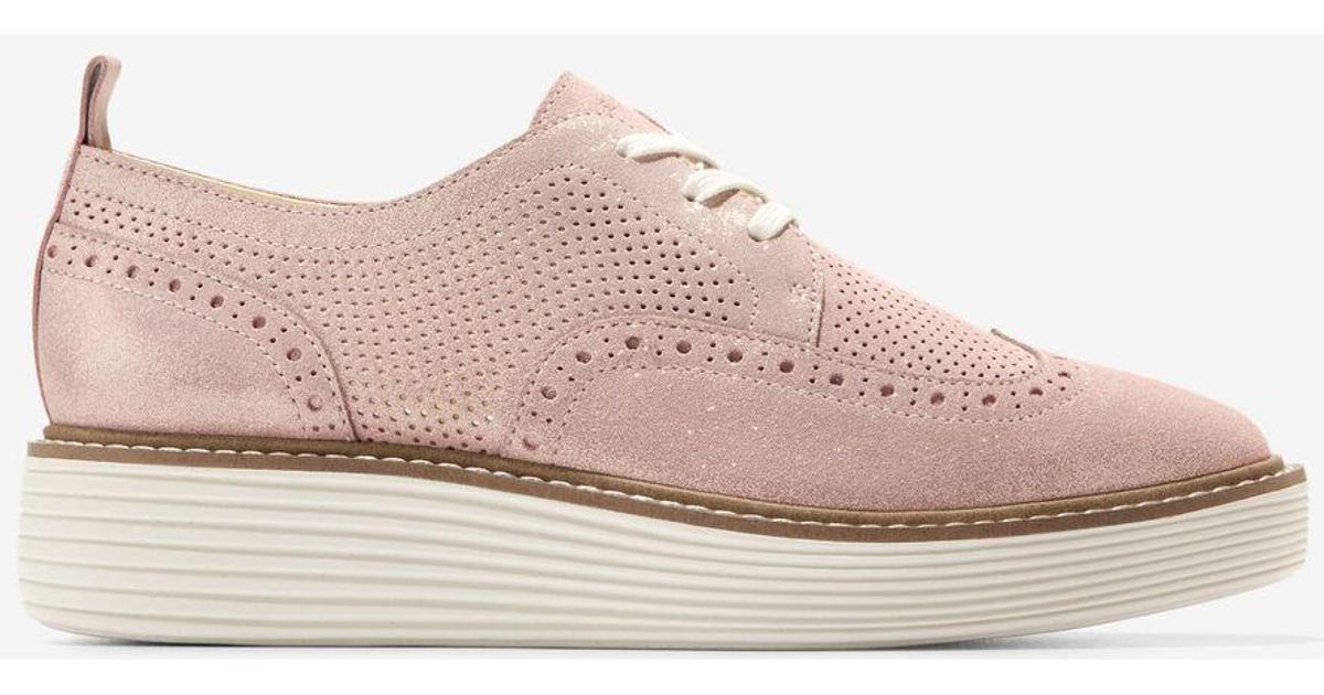 rose gold oxford shoes womens
