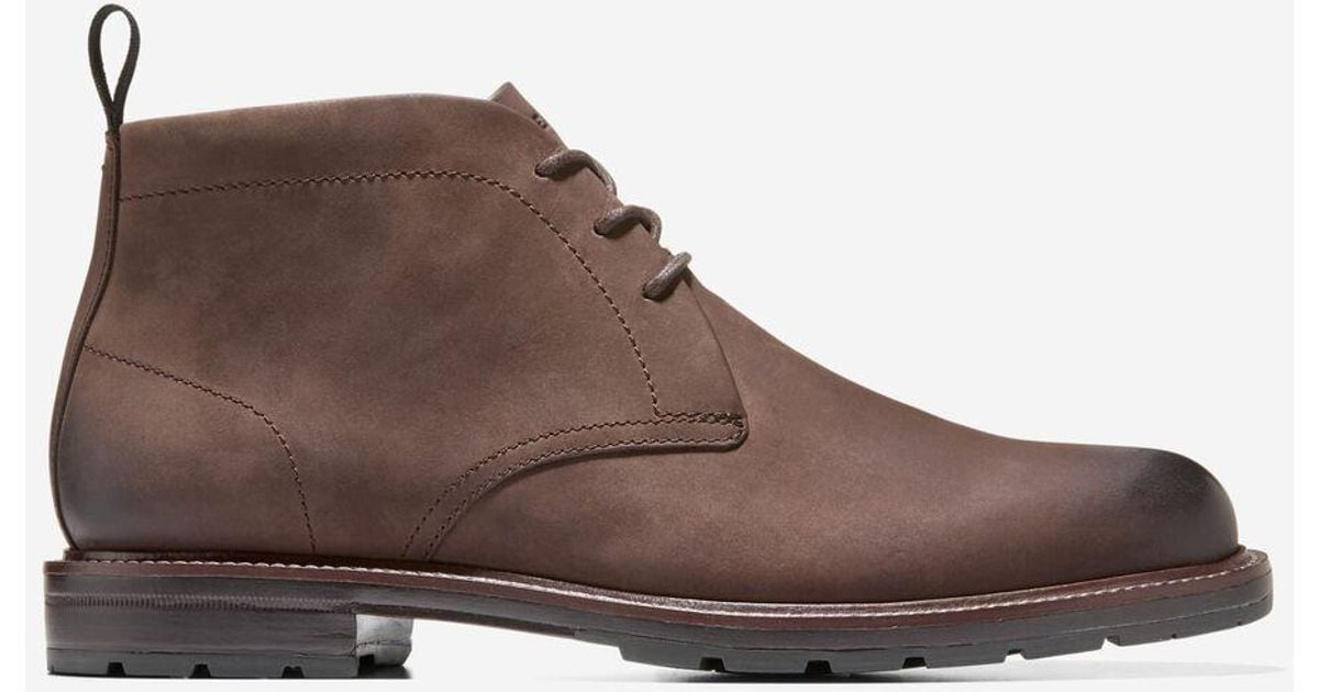 Cole Haan Dark Brown Leather Chukka Boots Cole Haan Boots Mens 8.5 Black Brown Grand Ultra Leather  main image 3