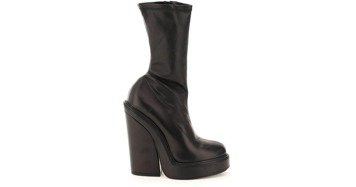 Givenchy Black Stretch Leather Boots