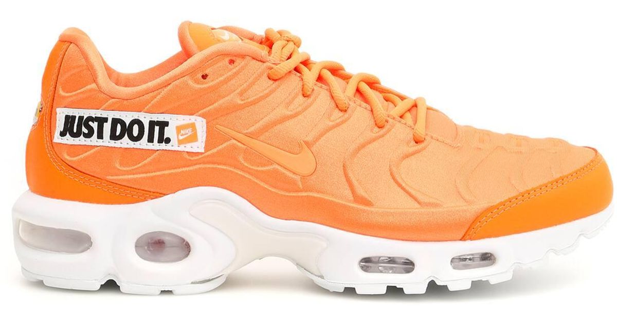 nike air max plus just do it orange