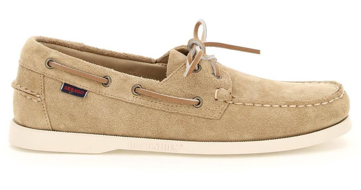 sebago docksides beige