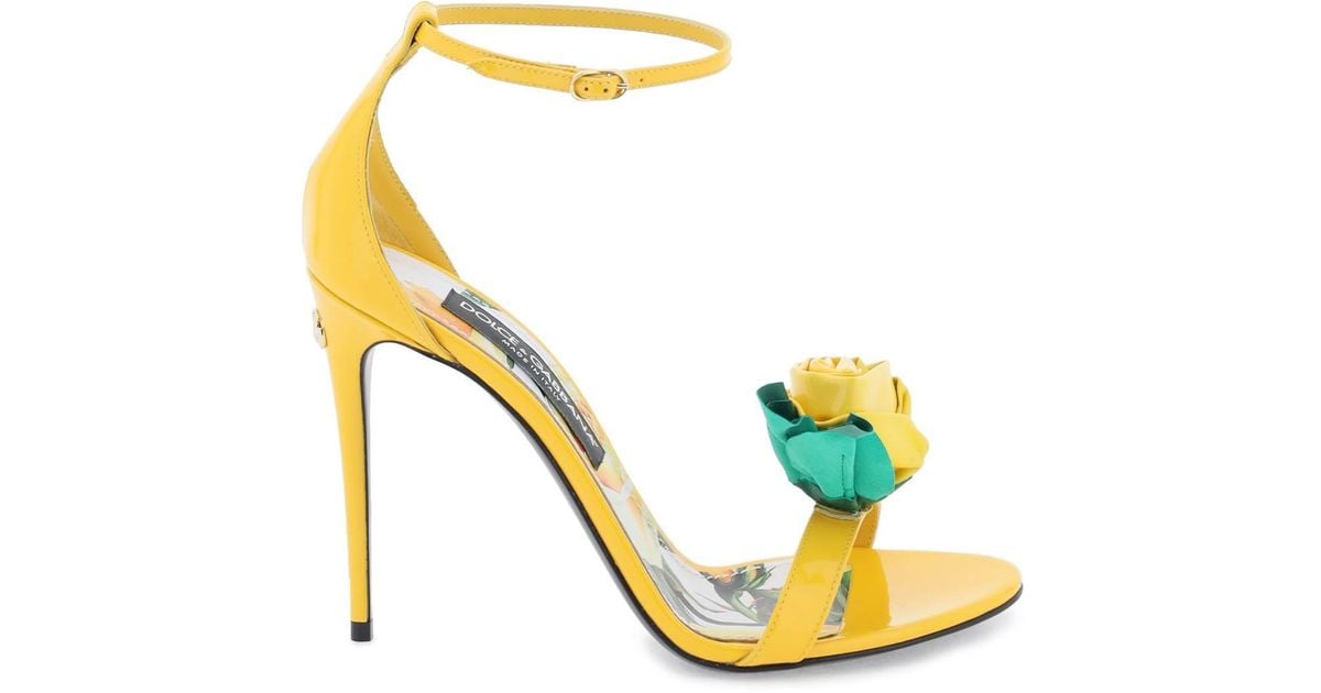 Dolce and gabbana flower heels 2025
