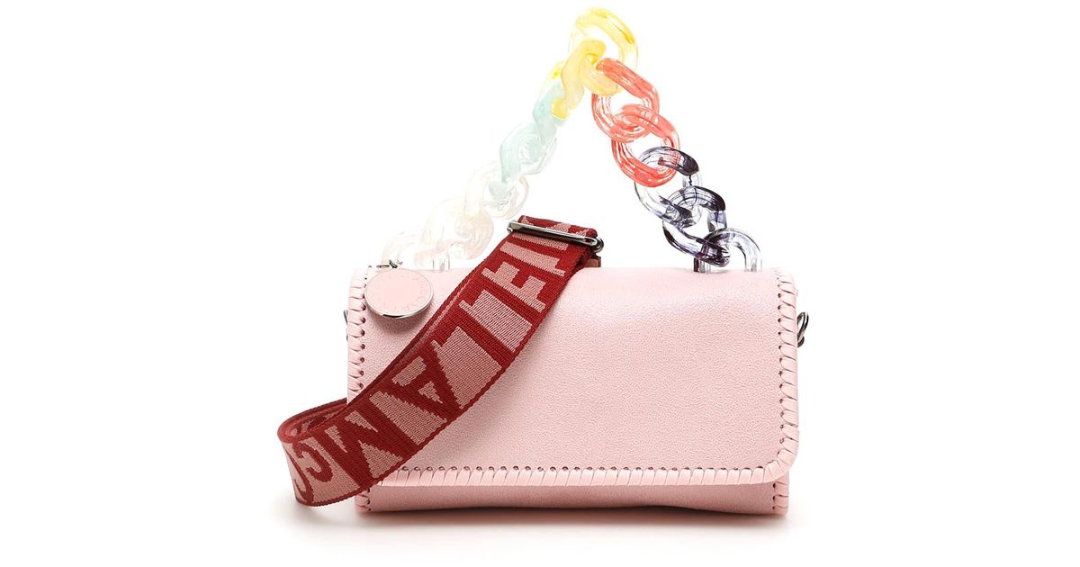 Stella McCartney Pastel Chain Bag in Pink | Lyst