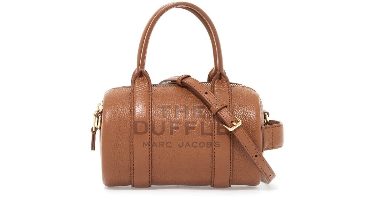 Marc Jacobs Borsa The Leather Mini Duffle Bag in Brown Lyst UK