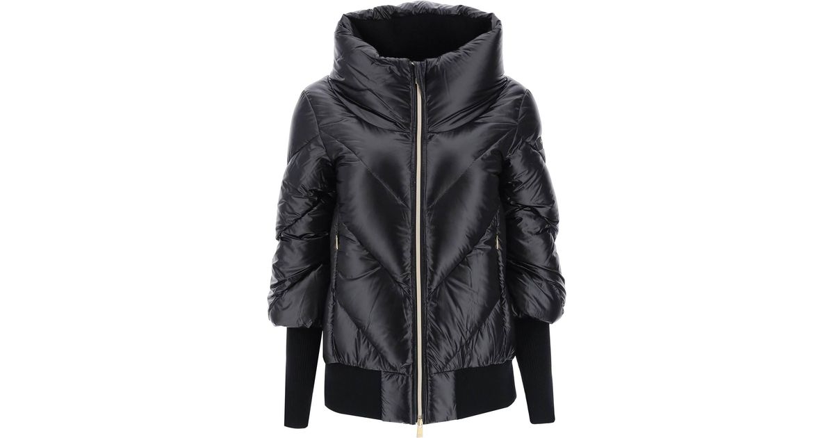 Cowl neck puffer shop coat