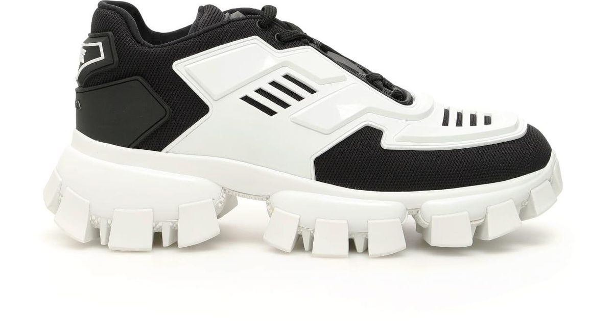 Prada Cloudbust Thunder Sneakers in Black | Lyst