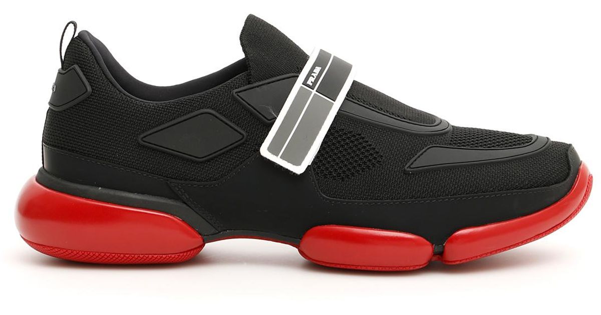 prada cloudbust sneakers white