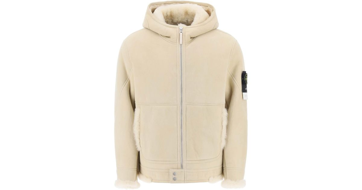 Stone island sheepskin jacket hotsell