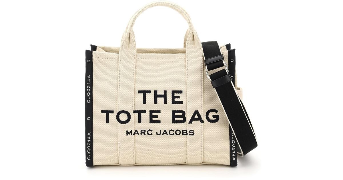 Marc Jacobs The Jacquard Traveler Tote Bag Small White Cotton in Natural Lyst UK