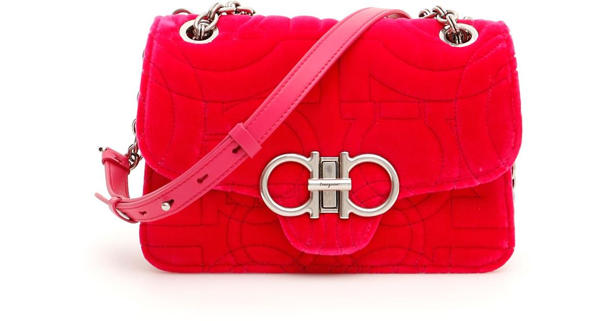 ferragamo velvet bag