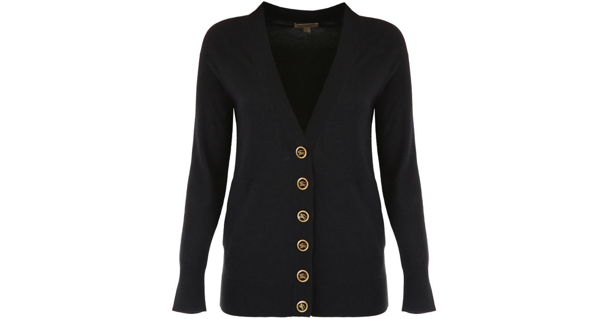 burberry black cardigan