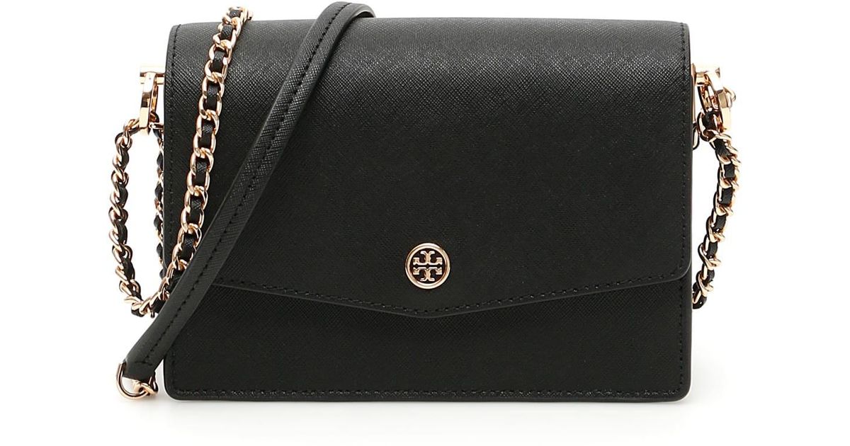 Tory Burch Robinson Mini Bag in Black Lyst