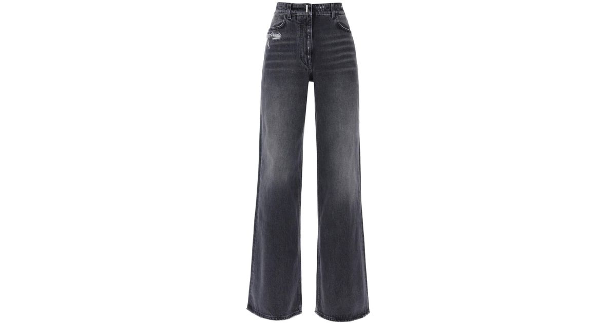 Givenchy BAGGY Jeans With Wide Leg in Blue | Lyst