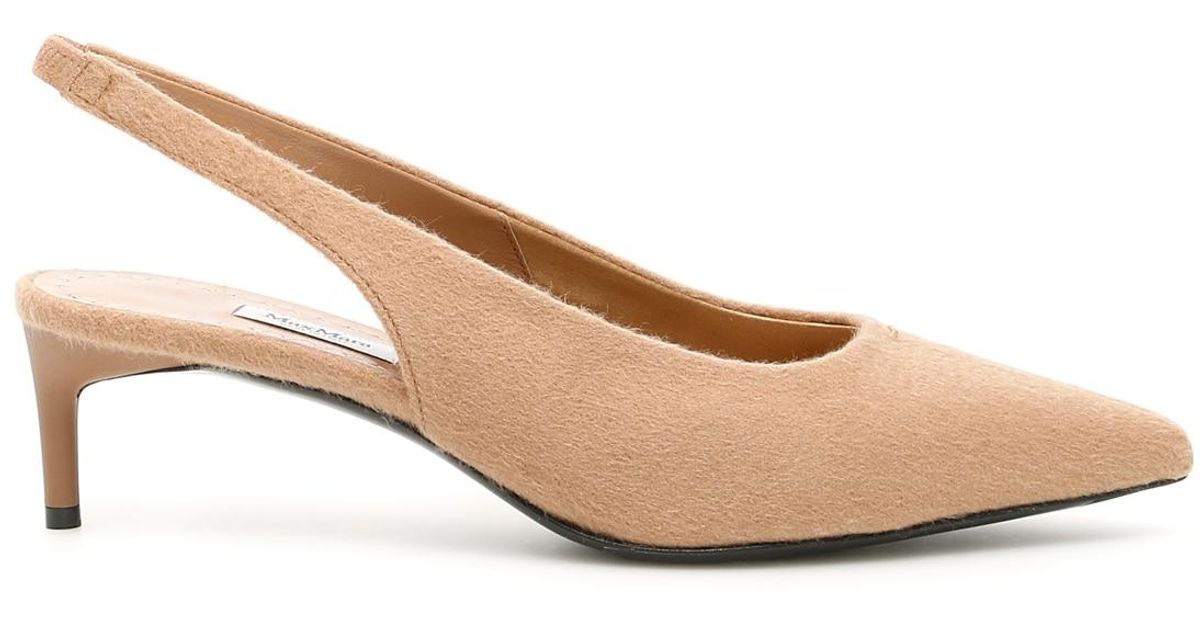 Max Mara Cashmere Carla Slingbacks in 
