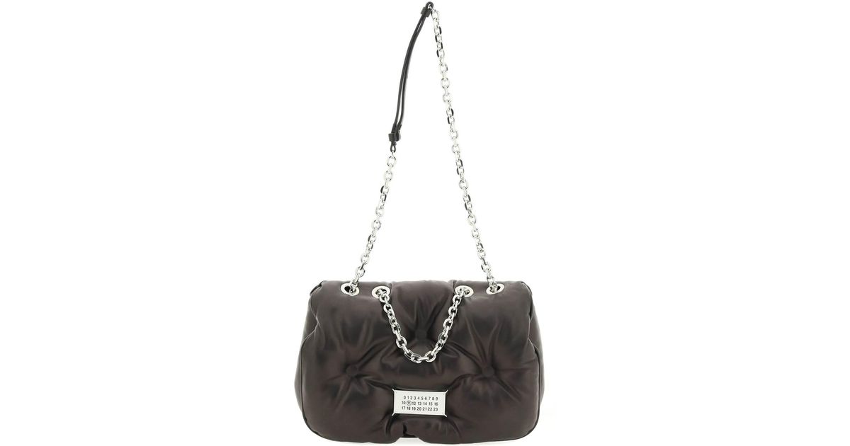 Maison Margiela Glam Slam Bag With Chain Strap in Black | Lyst