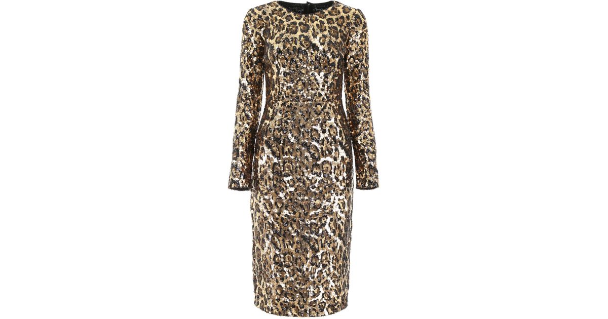 Dolce \u0026 Gabbana Leopard Print Sequins 