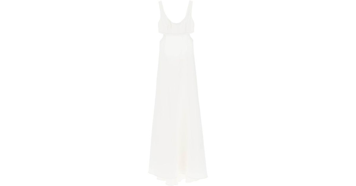 Max Mara 'pinco' Maxi Mermaid Dress in White | Lyst