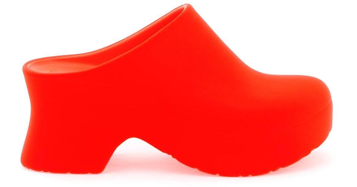 Loewe Flocked Rubber Clogs in Red Lyst