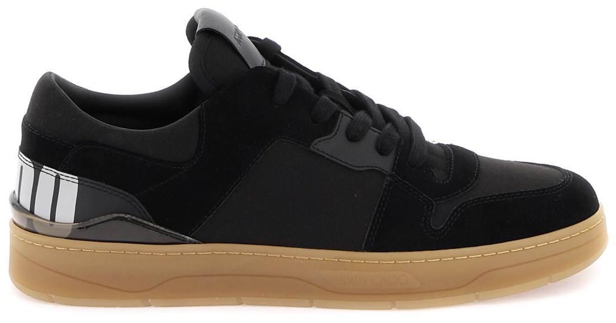 Jimmy Choo 'florent' Sneakers With Lettering Logo in Black for Men ...