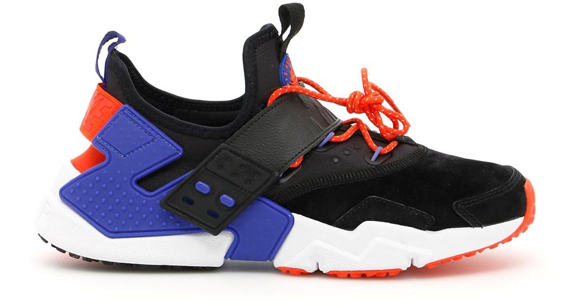 blue and orange huaraches
