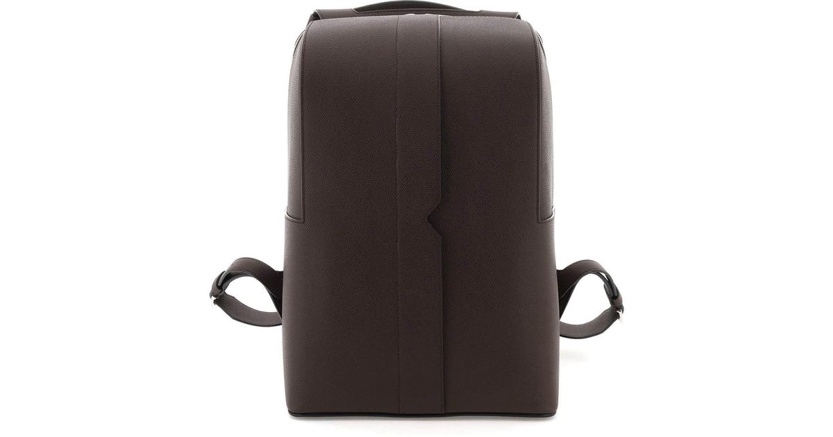Valextra V-line Backpack in Black for Men | Lyst