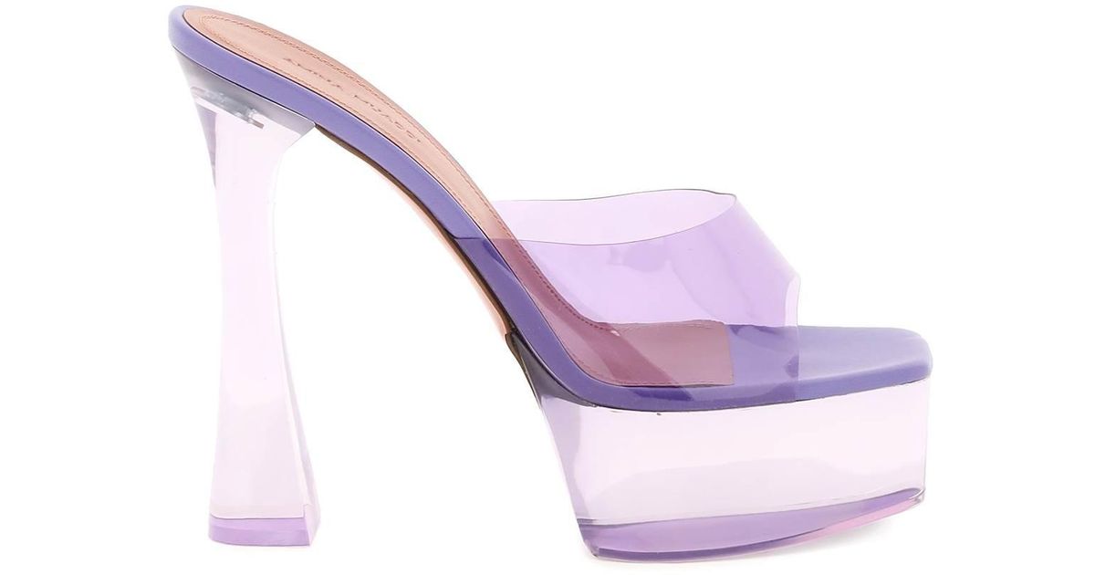 dalida satin platform mules