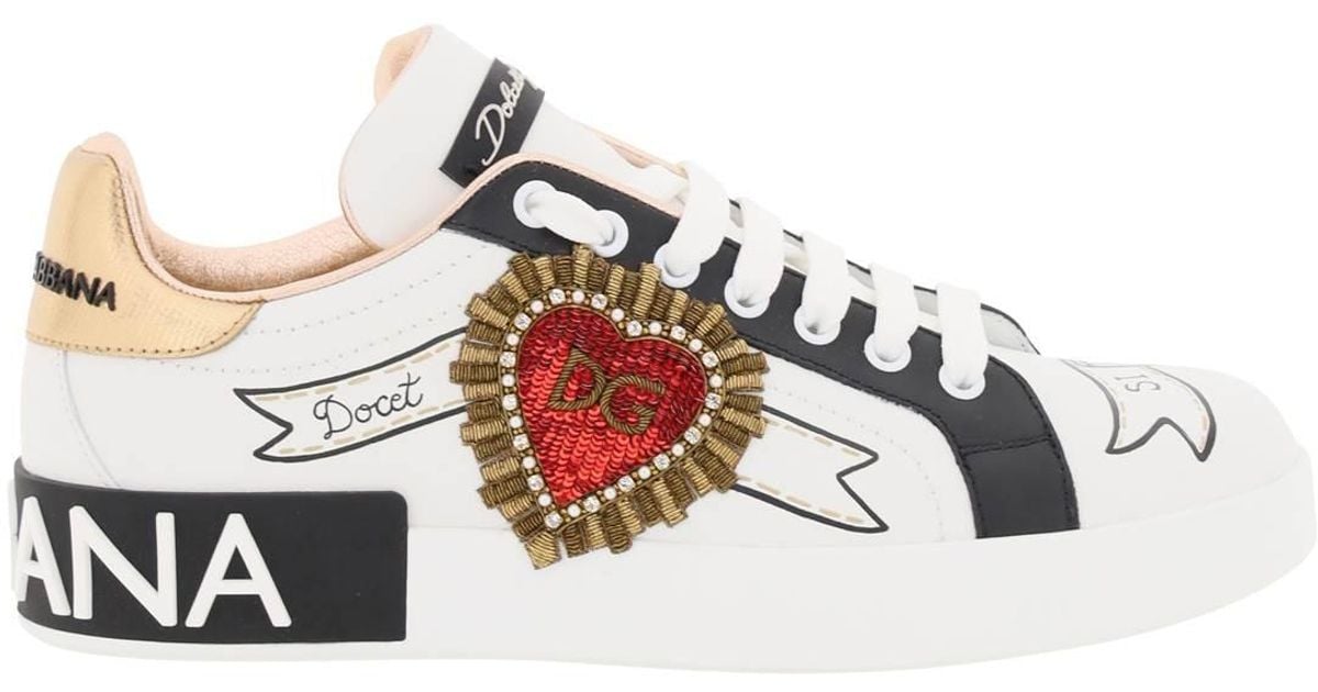dolce and gabbana heart sneakers