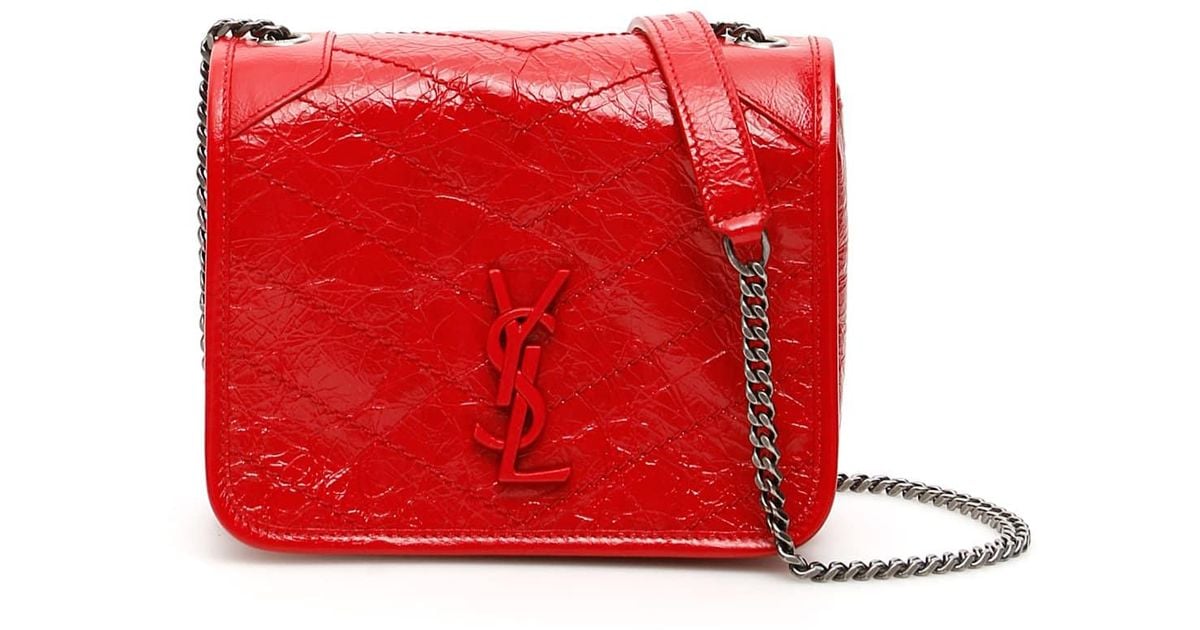 Saint Laurent Niki Mini Bag in Red Lyst