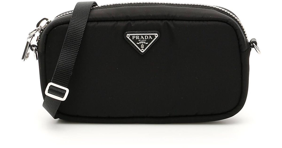 Prada Synthetic Nylon Mini Bag in Black,Red (Black) Lyst