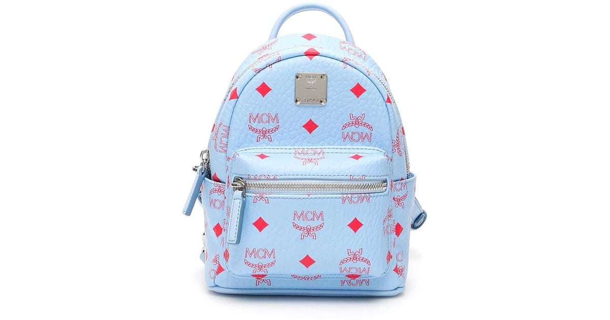 mcm baby blue backpack