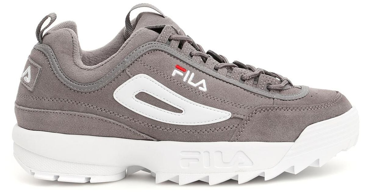 fila disruptor grey and pink