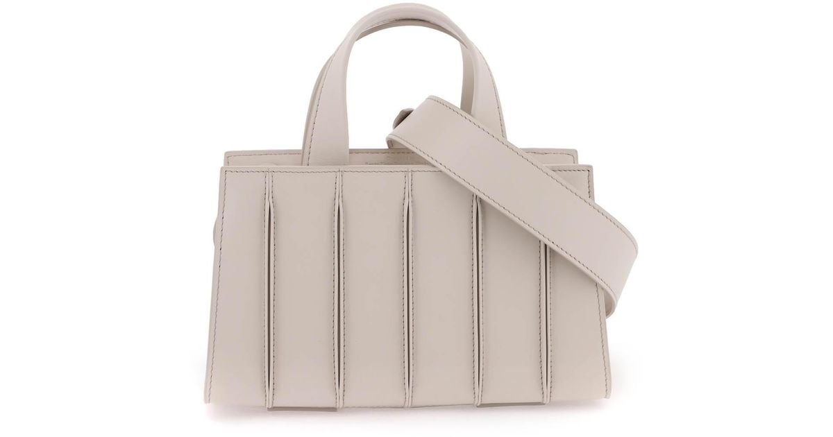 Max Mara Whitney Bag Leather Bag in Natural | Lyst