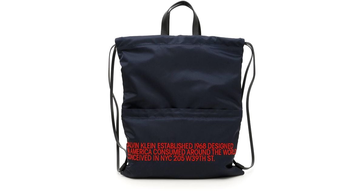 calvin klein 205w39nyc backpack