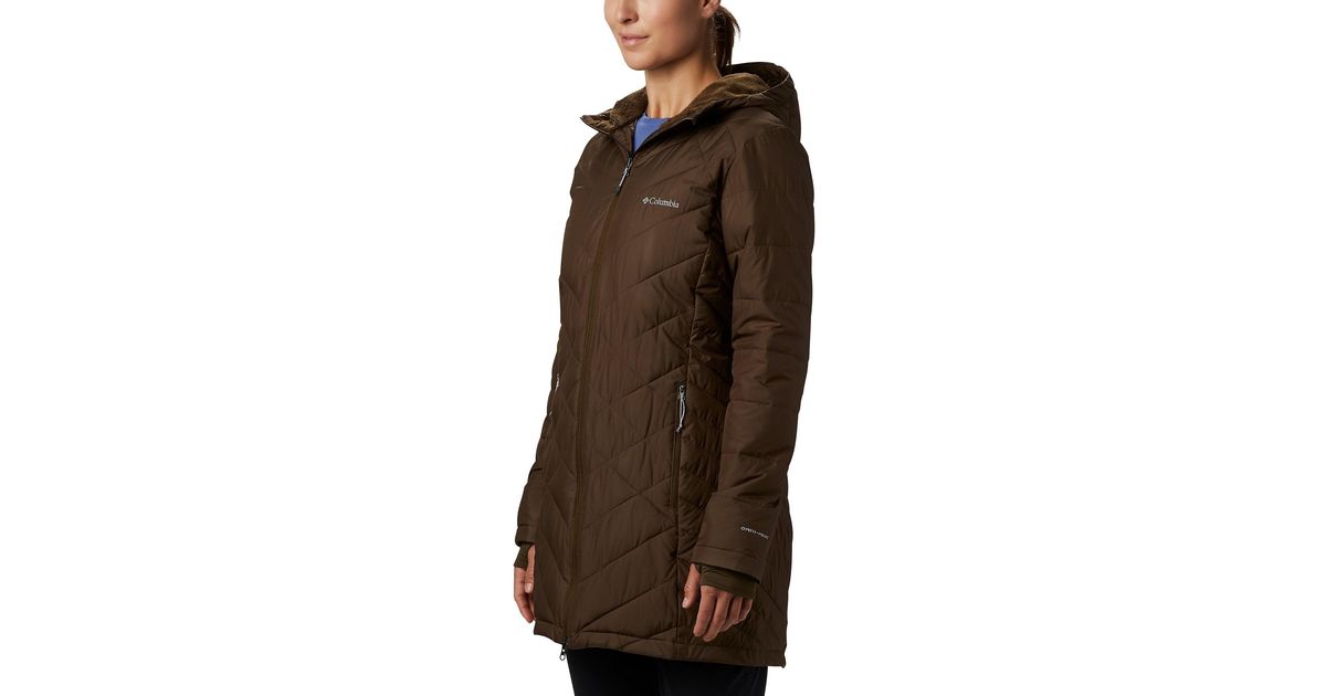 olive green columbia coat