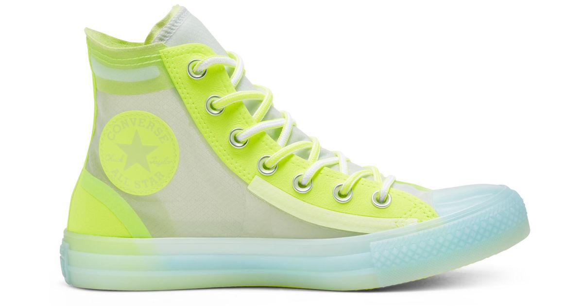 converse translucent green