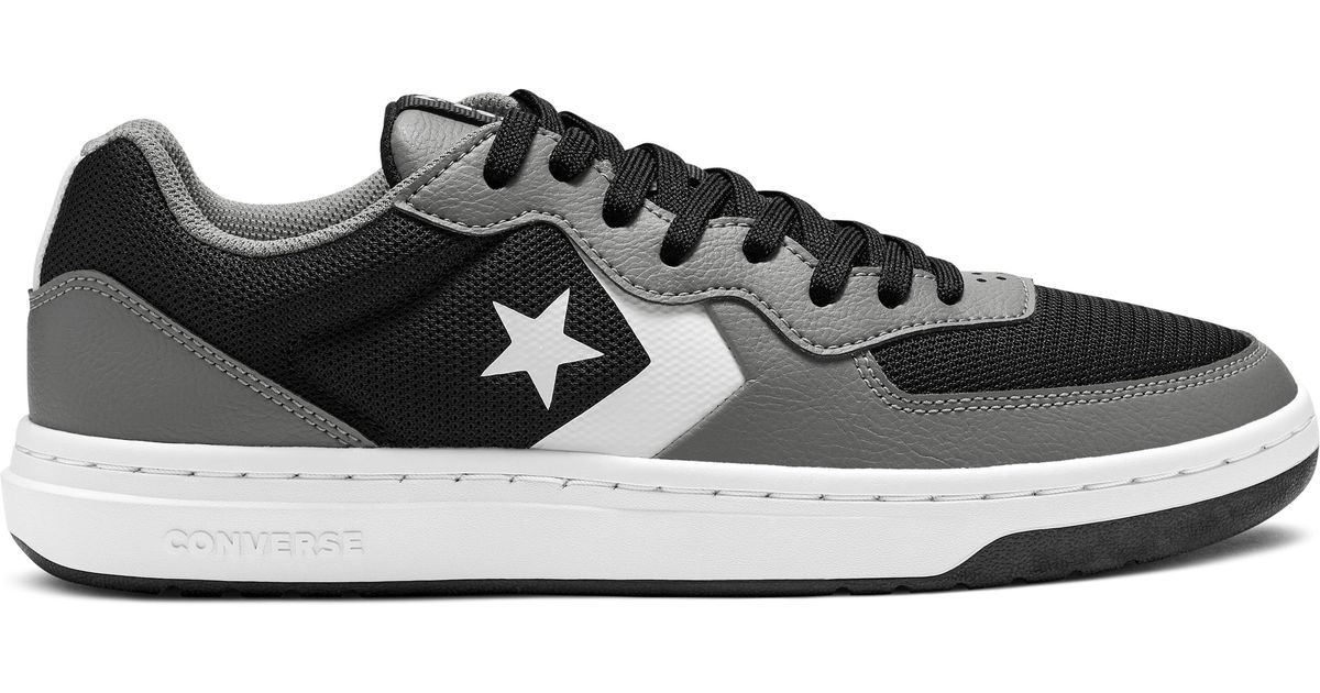 converse rival leather low