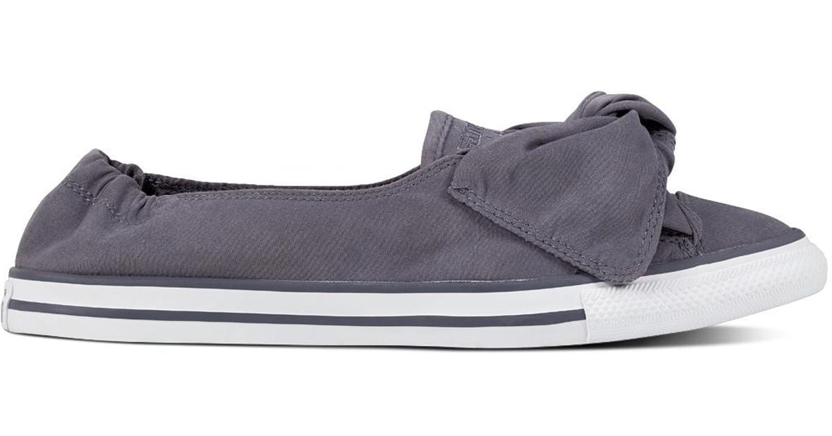 converse grey chuck taylor all star knot ox trainers