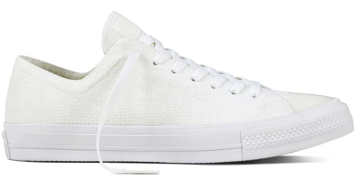 converse flyknit black low