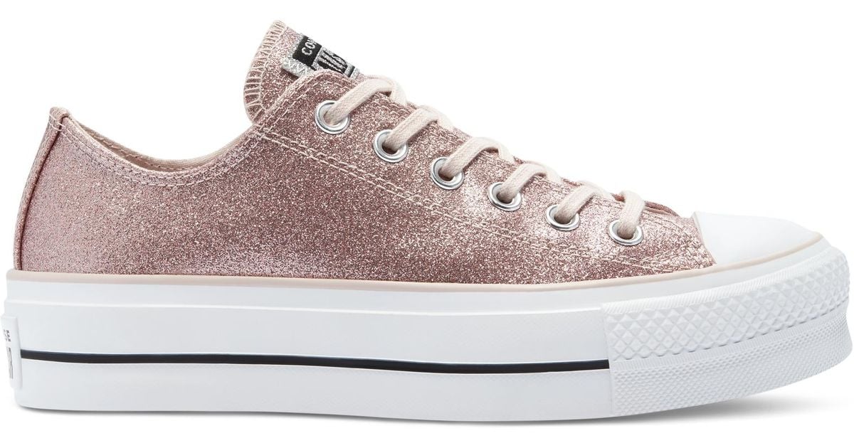 Converse Shine Platform Chuck Taylor Star in | Lyst