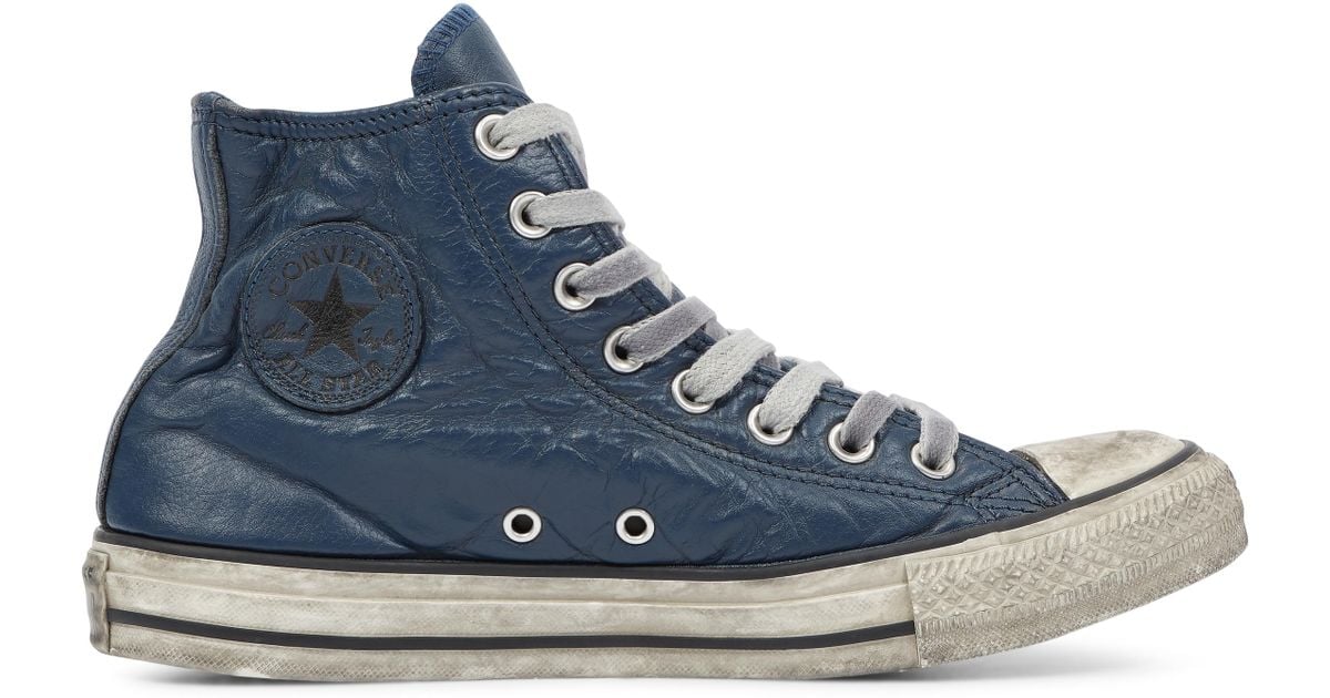 vintage converse leather high tops