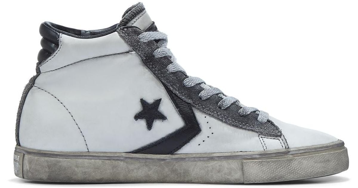 converse pro leather high top black