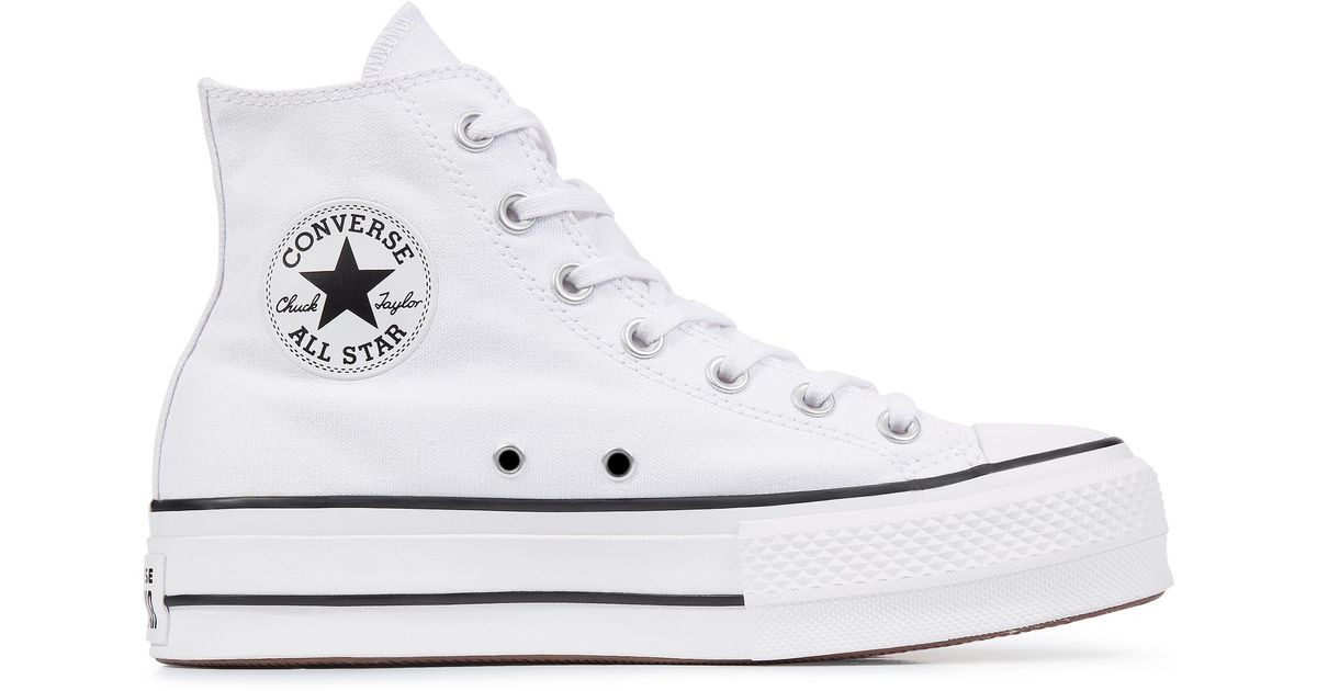 white platform converse uk