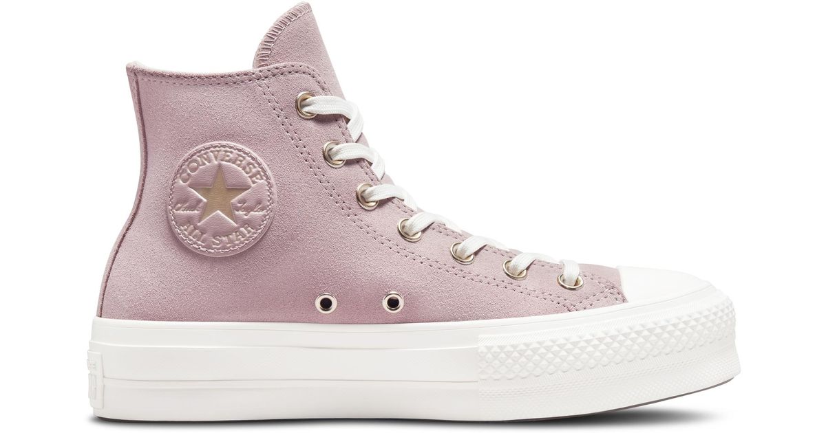 Converse Suede Chuck Taylor All Star Lift Platform Earthy Neutrals in ...