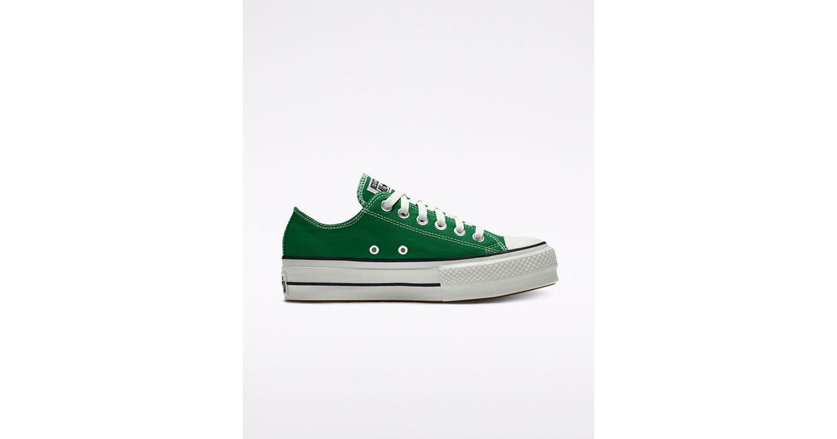 Converse Custom Canvas Platform Chuck Taylor All Star By You in Green Lyst
